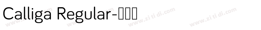Calliga Regular字体转换